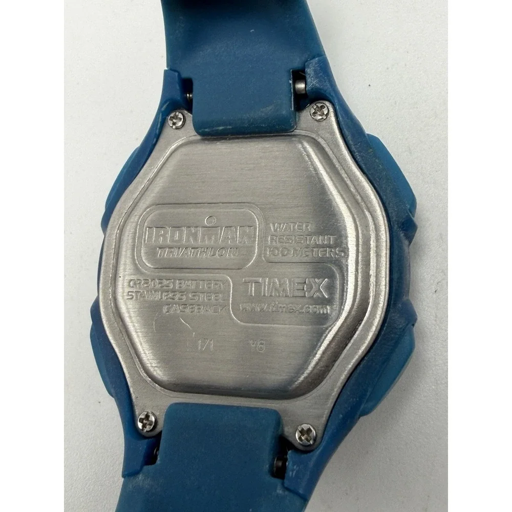 Timex 171 New Battery Ladies Watch Ironman Triathlon Indiglo 33MM 7.5